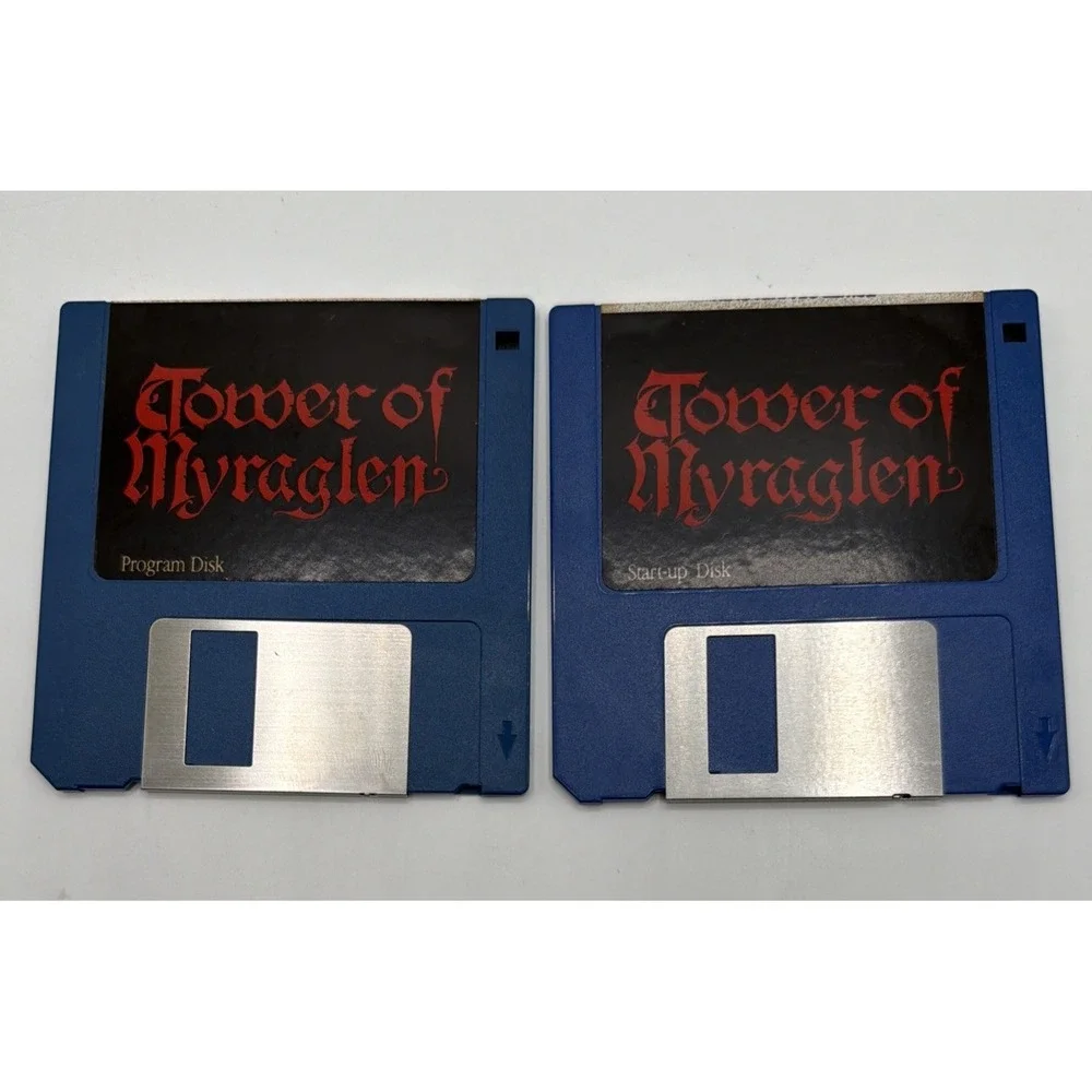 Tower Of Myraglen Apple II GS by PBI software 1987 Program & Startup Discs Only